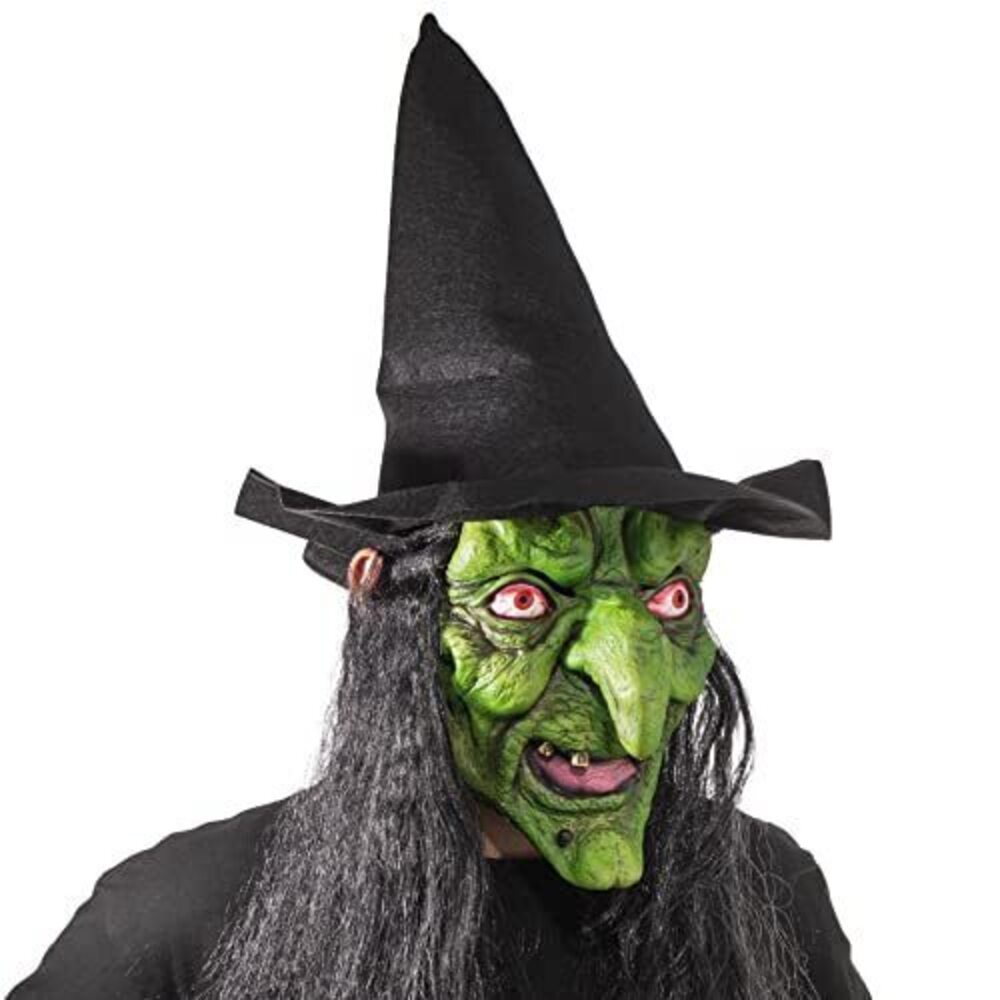 7628 Halloween Scary Evil Mask Horror Face Zombie Old Witch Mask